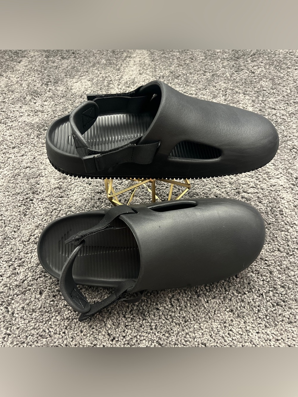 Nike Calm Mule Slides Men’s Size 12 Women’s 14 Black Basic Active FD5130-001